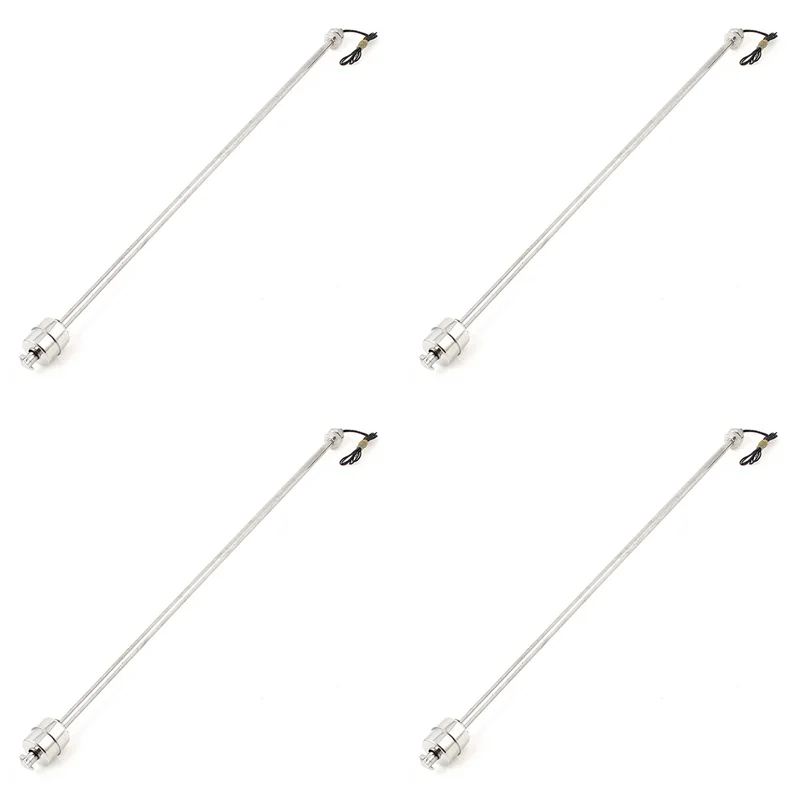 4Pcs 50Cm Stainless Steel Water Level Liquid Sensor Vertical Float Switch-B51B