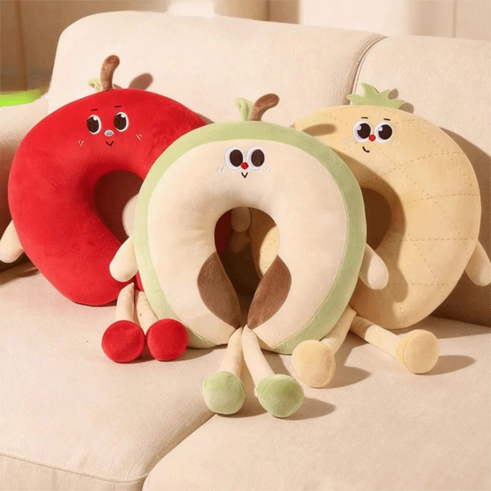 

Портативная подушка для шеи в форме фрукта, мягкая и пушистая, для офиса и сна, с наполнителем из ПП-хлопка, медленно восстанавливающая форму, для студентов