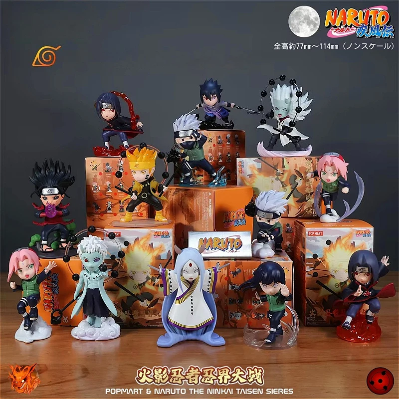 

Naruto Sasuke Ninja World War Series Blind Box Kawaii Surprise Guess Bag Doll Anime Figure Home Model Toy Girls Customized Gifts