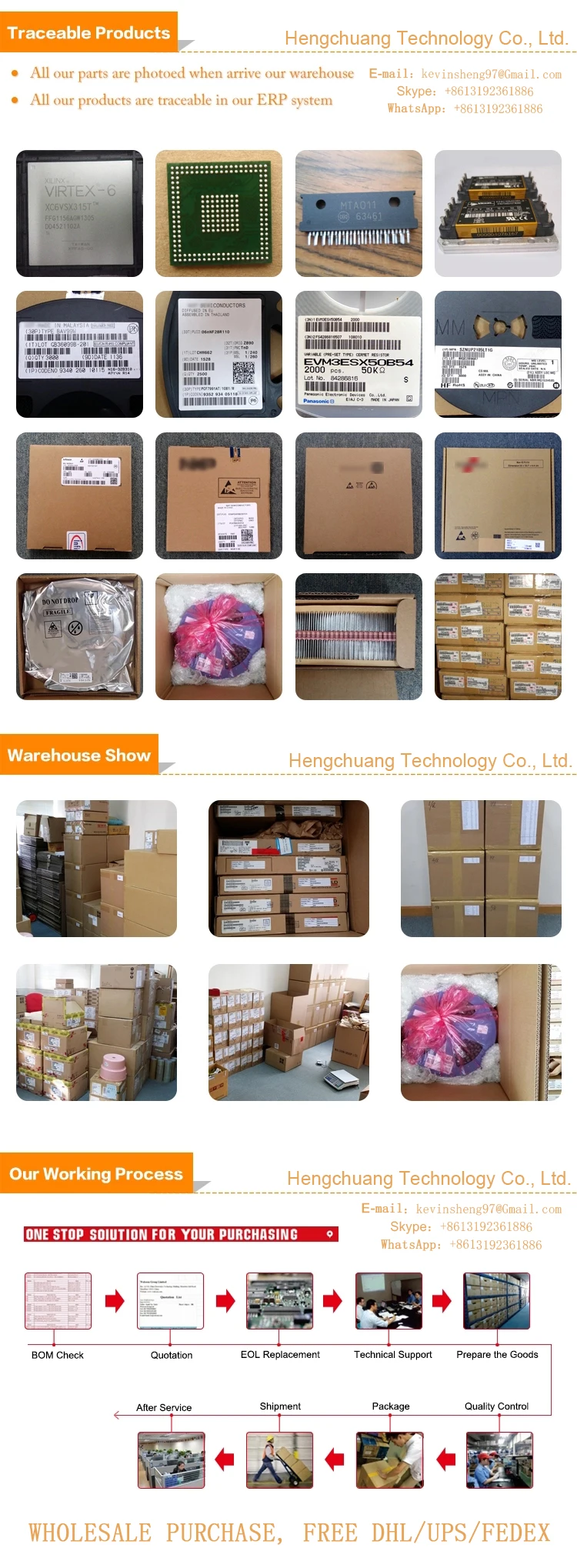 ic BOM distribution list order Electronic Component