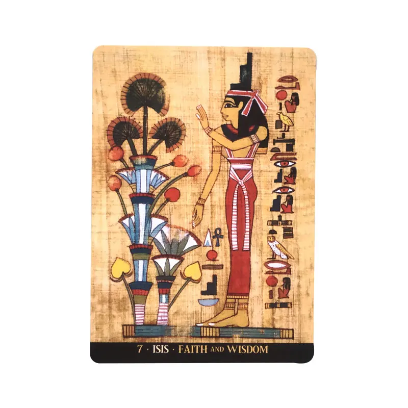 Egyptian Gods Oracle Tarot Card Leisure Fortune Divination Party Entertainment Chess Card Game Tarot 36 Card Deck