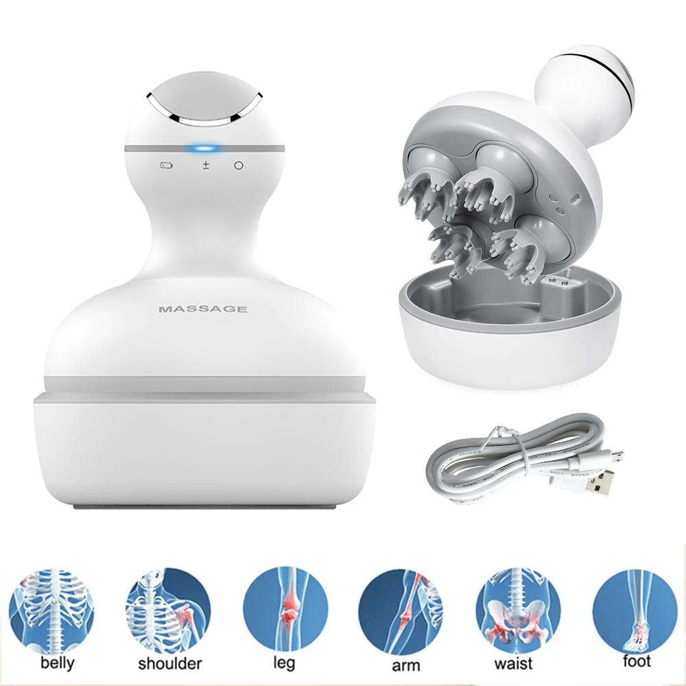 

Electric Scalp Massager Kneading Vibrating Massage Relax Shoulder Neck Leg Arm Deep Tissue Massage Wireless Heads Body Massager
