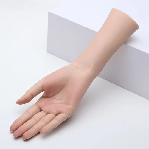 실리콘 손 모형 가짜 손톱 마네킹 연습 손 손가락 훈련 예술, 의료 그림 촬영 디스플레이 Zishine ZDW03 