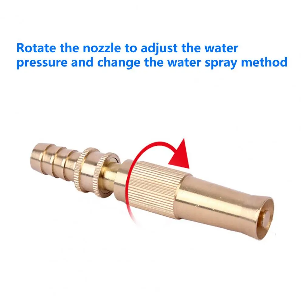 Useful  Water Spray Nozzle Efficiency Lawns Garden Hose Nozzle Sprayer Strong Impulse Copper Alloy Spray Nozzle Outdoor Supply