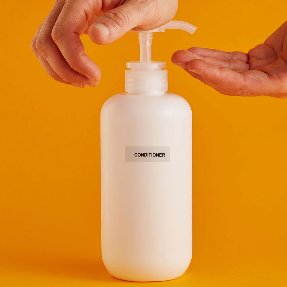 

12 Sheets Waterproof Travel Bottle Clear Refillable Shampoo Oil PVC Self-Adhesive Transparent Toiletry for Glass