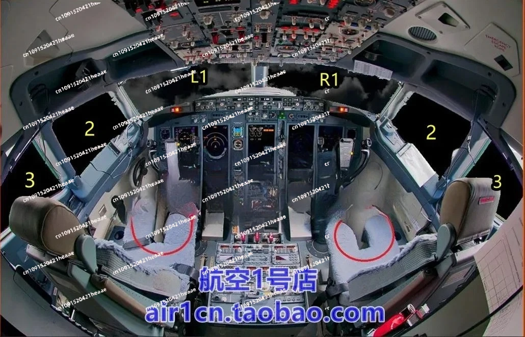 Suitable for  Cockpit Windows Sunshade Set For Boeing 737， sunshade,  sunshade simulator, radiation resistant and transparent