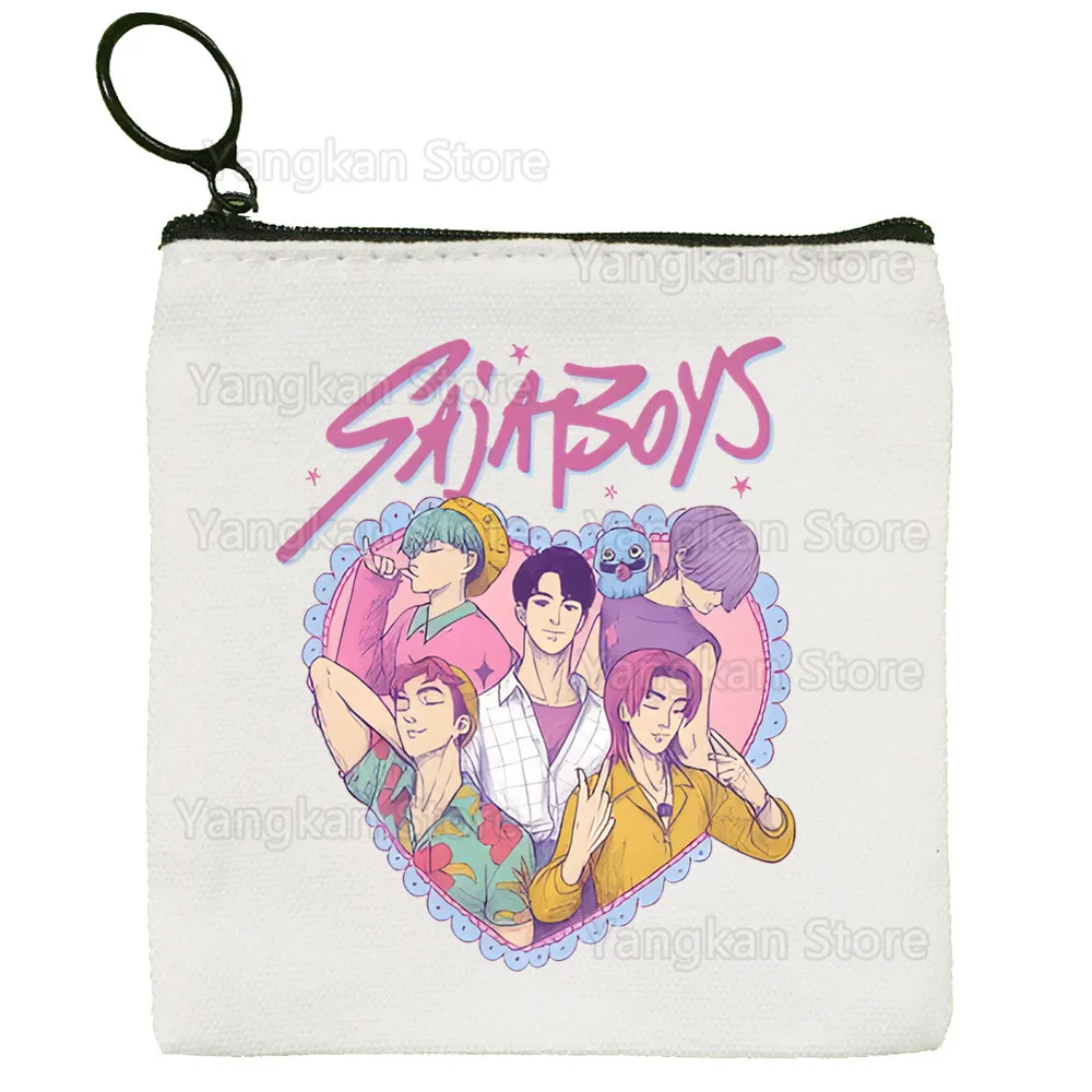 حقيبة قماش كرتونية Kpop Demon Hunter K Pop Huntrix Kpop بتصميم قماش حقيبة تخزين بسيطة وعصرية
