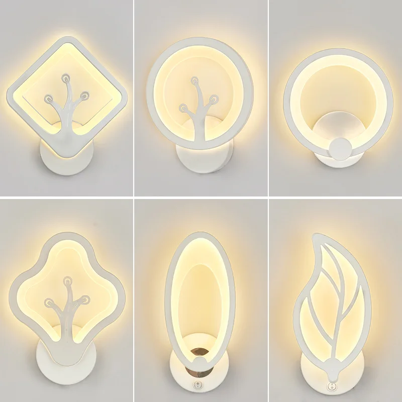 

Modern Acrylic Wall Light Children's Room Bedside Bedroom LED Wall Lamps Arts Creative Corridor Aisle Decor Fixtures AC85-265V