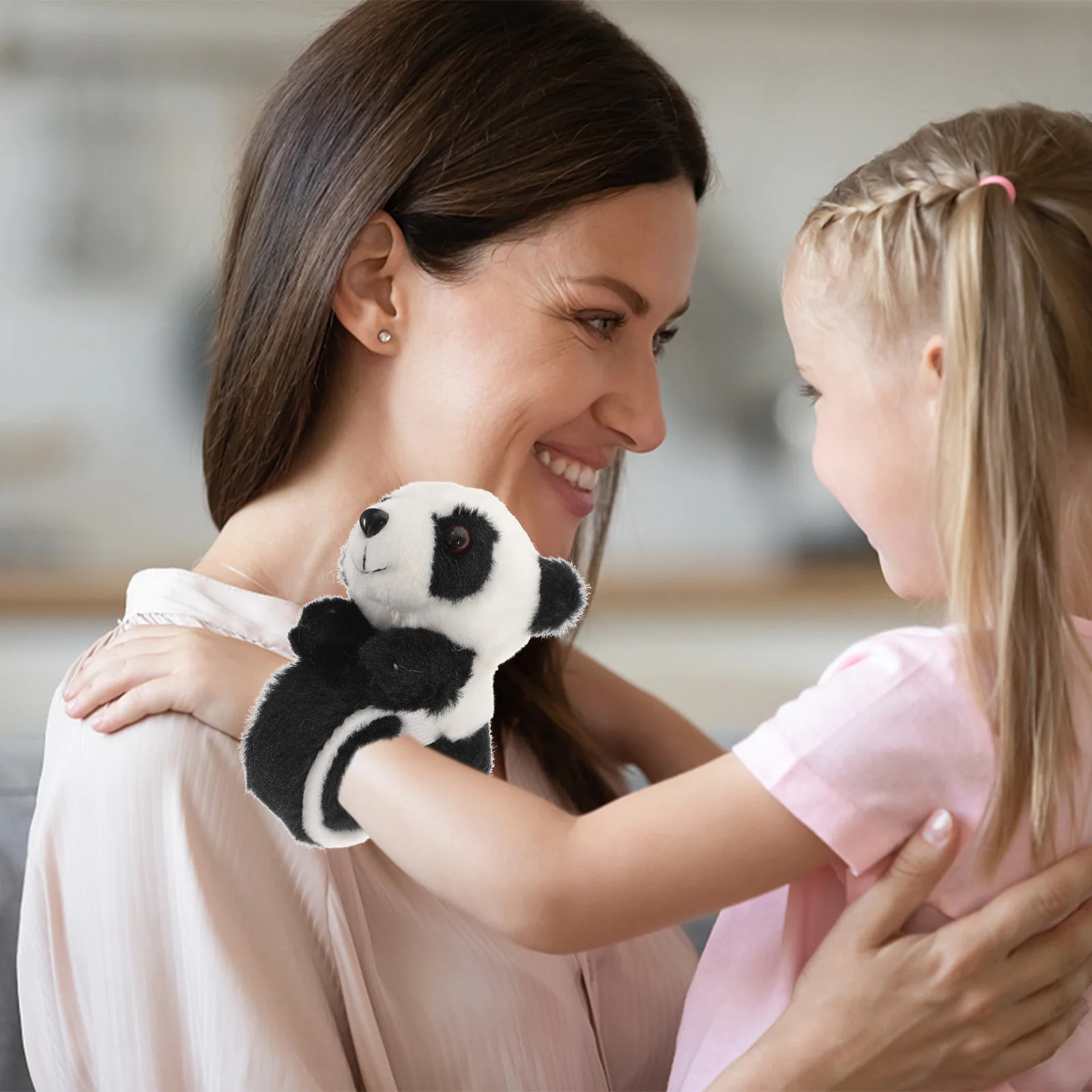 

Panda Bracelet Halloween Animal Snap Wristband Kids Slap Bracelets Stuffed Girl