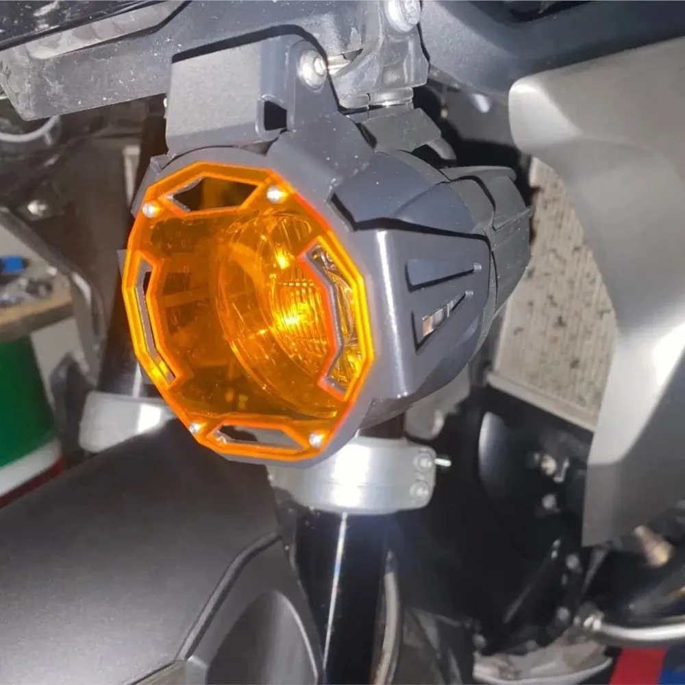 For BMW R1200GS R1250RS F800GS S1000XR F850GS F750GS R1250GS Flipable Fog Light Protector Guard Covers Foglight Lamp Cover