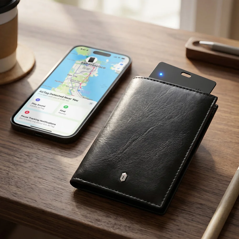 WiWU Card Wallet for Christmas Gift Waterproof Microfiber Leather Carry Pouch Anti-lost Large Capacity Organize Wallets