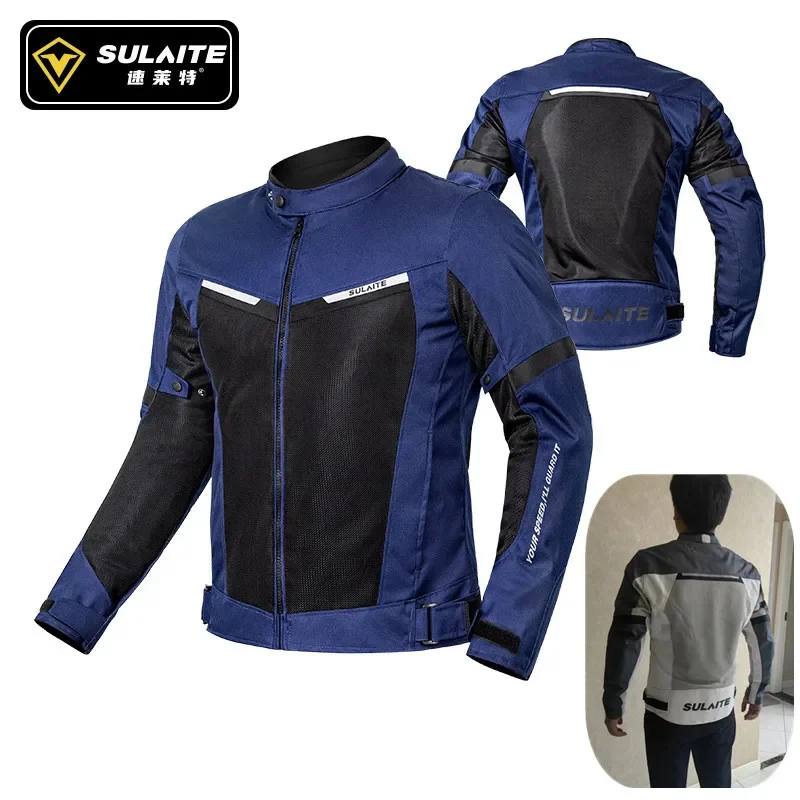 Upgraded Jacket Spring/Summer Breathable Mesh Riding Top Cloth Motor Rally Jacket Professional Protective Body Armor Clothing