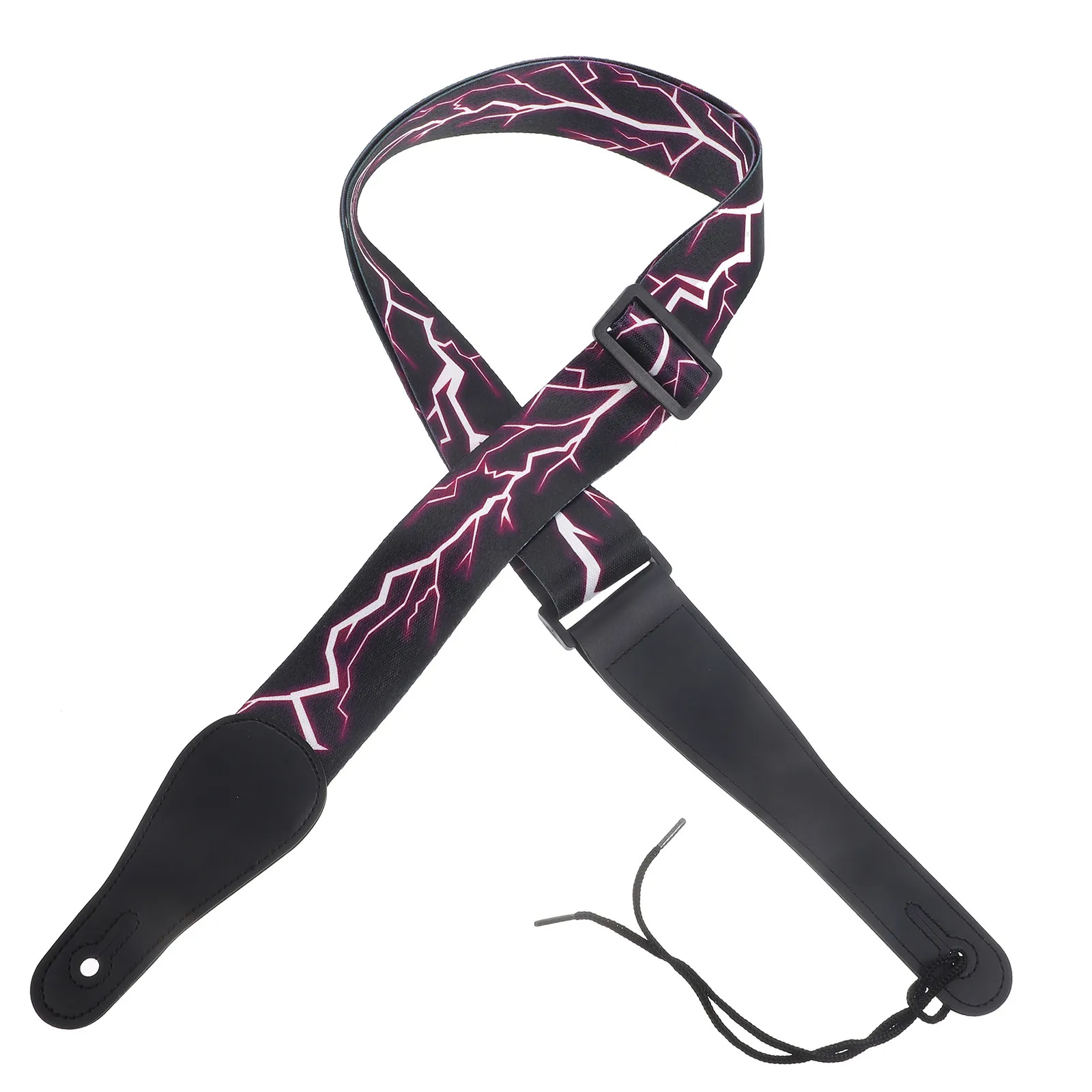 

Ремень для гитары, регулируемая длина 107-168 см, комфортная ширина 5 см, полиэстеровый ремень для бас-гитары, для использования на сцене и для репетиций