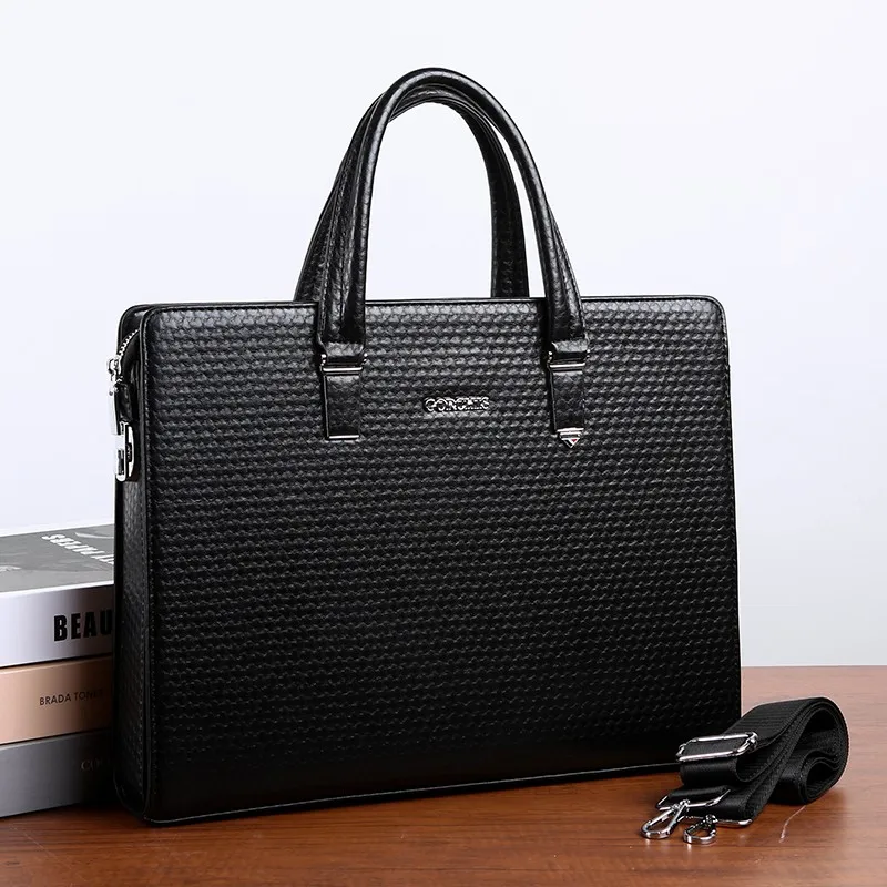 High-End-Aktentasche aus echtem Leder für Herren mit Zahlenschloss, Business-Handtasche, Umhängetasche, 14-Zoll-Laptop-Tasche, Umhängetasche, Byd Adri Deutschland