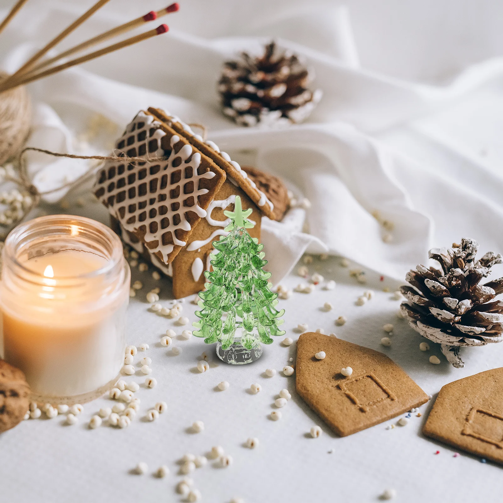 

Crystal Mini Green Christmas Tree Desktop Decoration Holiday Table Decoration Xmas Party Supplies Crystal Christmas Tree