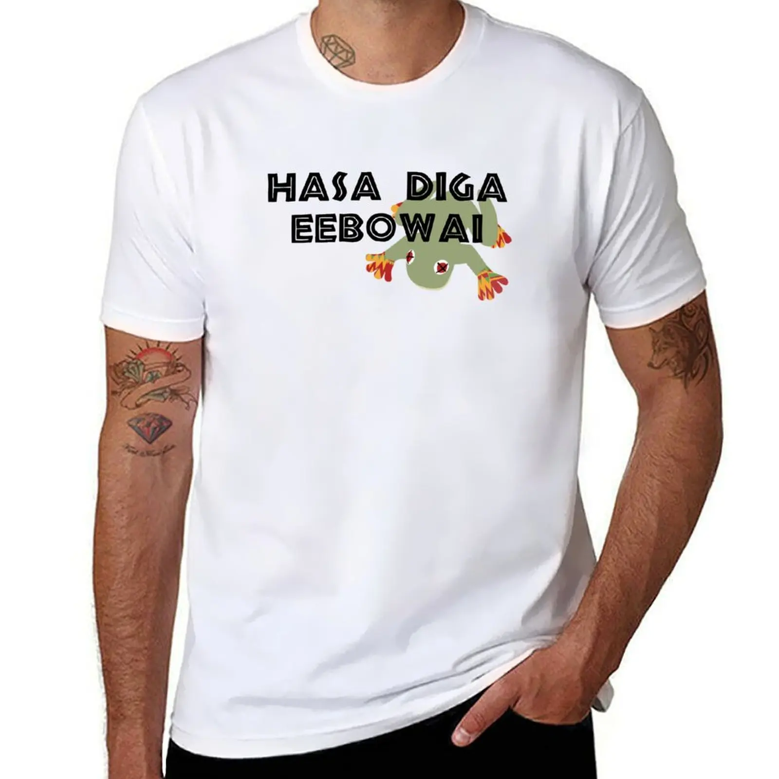 

Hasa Diga Eebowai Frog Book Of Mormon Musical T-Shirt man t shirts high quality luxury brand anime t shirts for man T-Shirt