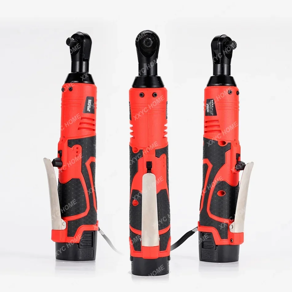

18V Cordless Electric Screwdriver Wrench 3/8 Inch Right Angle Ratchet Wrench Impact Drill to Removal Screw Nut Car Repair Tool