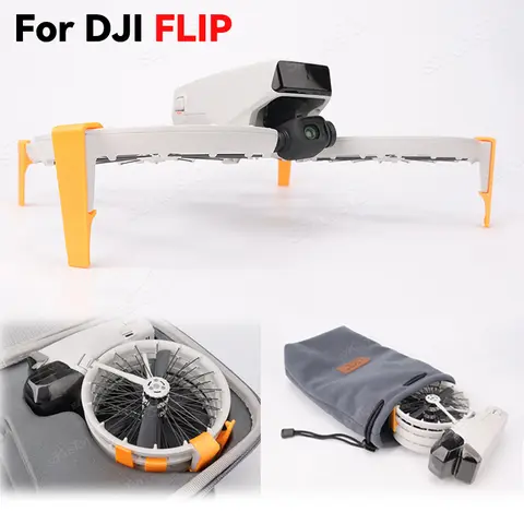 DJI 플립 드론용 랜딩 기어, 경량 확장 높이 다리 발, DJI 플립 강화 랜딩 기어 드론 액세서리