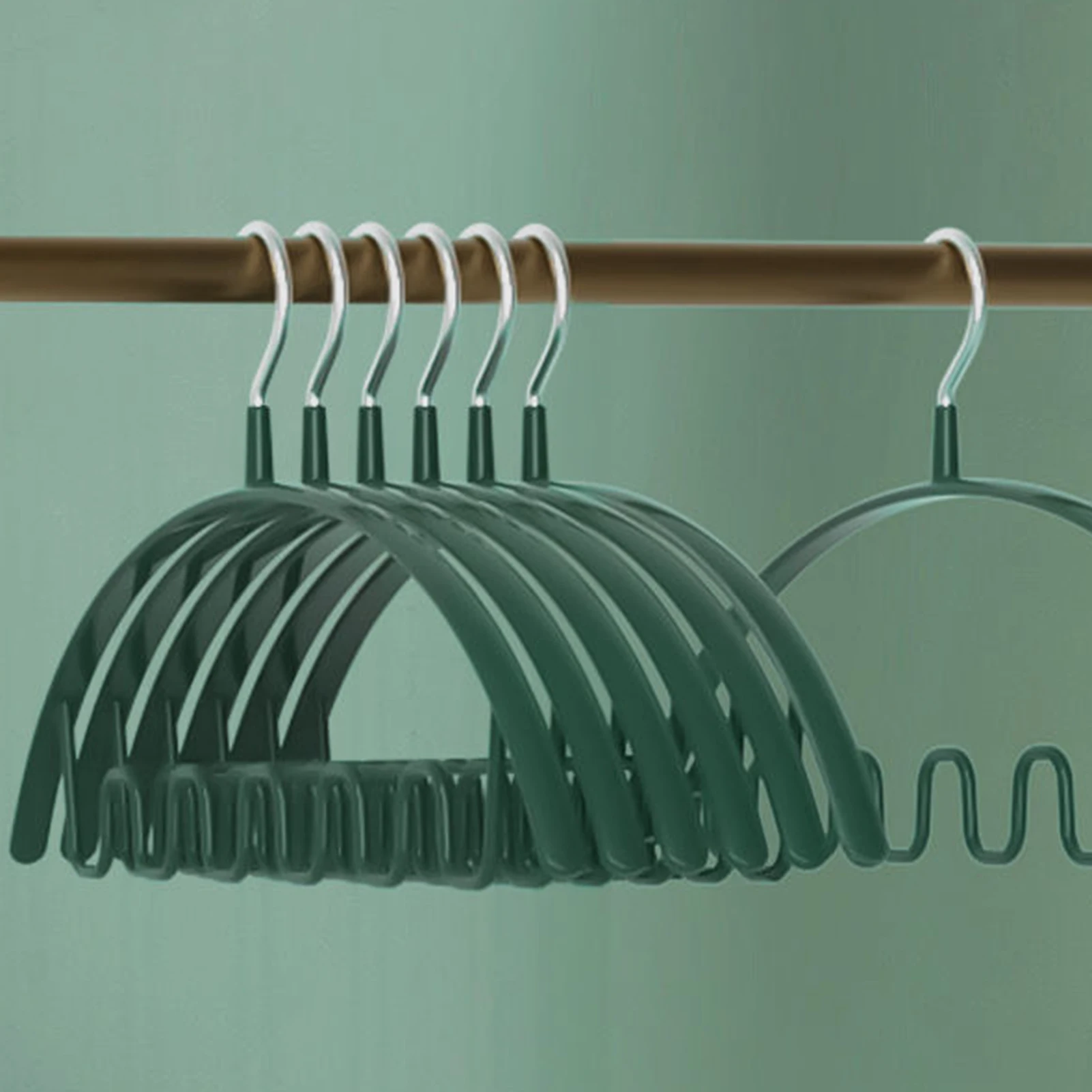 Multi-functional Wave Pattern Hanger Wave-shaped Design With Multiple Ports Ideal For Hanging Jackets Trousers