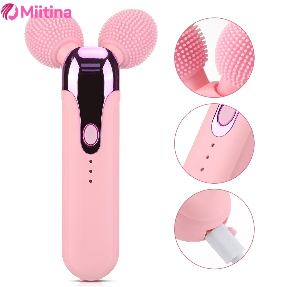 Facial Roller Massager Vibration Eye Massage V Face Double Chin Remover Sonic Vibration Face Lifting Body Sculpting Beauty Care