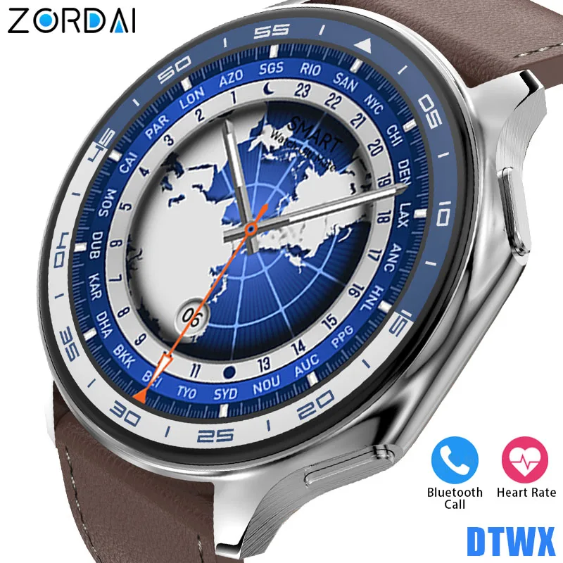 Zordai DTWX Smart Watch Men Women Wearable Smartwatch For iPhone Samsung Huawei Bluetooth Call IP68 Waterproof Sport Heart Rate