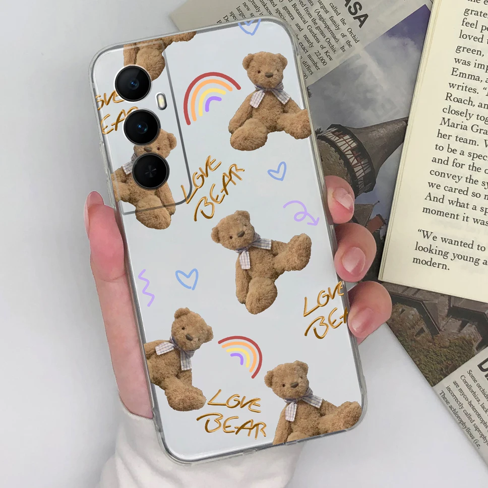 ل Realme C65 C65S 4G 5G جراب هاتف تصميم جميل أنماط غطاء واضح لينة بولي يوريثان سيليكون واقية قذيفة ل Realme C 65 Funda