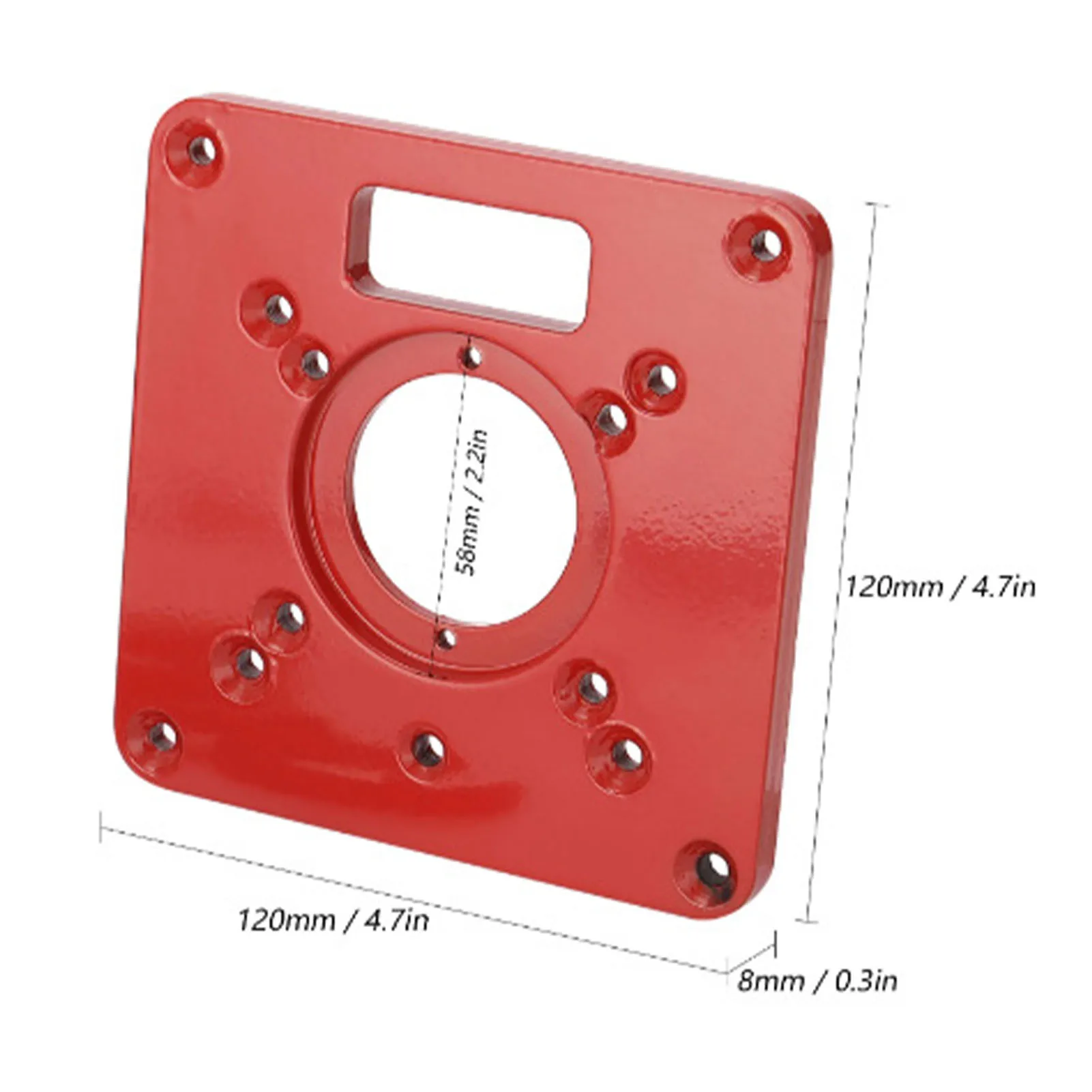 Aluminum Alloy Router Table Insert Plate Trimming Machine Flip Board For DIY Wood Router Engraving Router Table Plate For