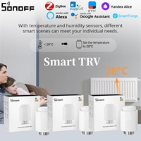 SONOFF Zigbee Smart TRV Thermostatic Radiator Valve Thermostat Actuator Temperature Controller Voice Control Via Alexa Google