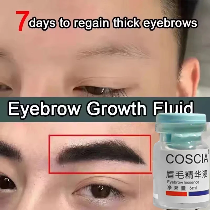 Nuovo sopracciglio Crescita dei capelli liquidi Veloce Più lungo Più pieno Più spesso Usma Erba Siero Prodotto per il trattamento della perdita dei capelli Prevenire la calvizie Trucco