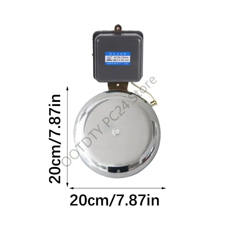 H7BA Высокодецибеловая сирена пожарной сигнализации без искр с прочным стальным корпусом 8-дюймовая пожарная сигнализация для