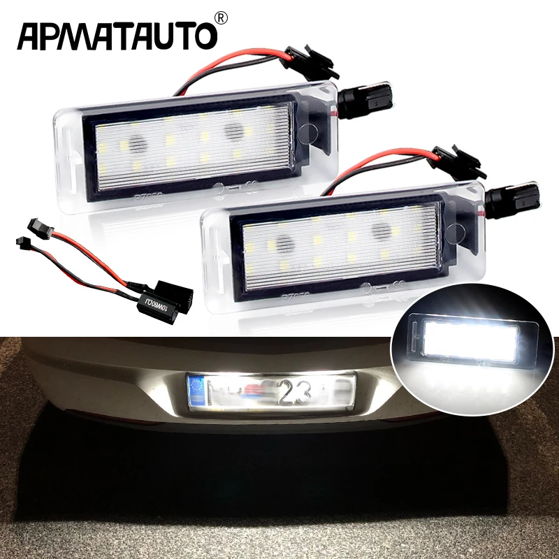 2x Oświetlenie tablicy rejestracyjnej LED do OPEL VAUXHALL MOKKA X Insignia Sports Tourer Cadillac GMC Chevrolet Cruze Camaro Corvette