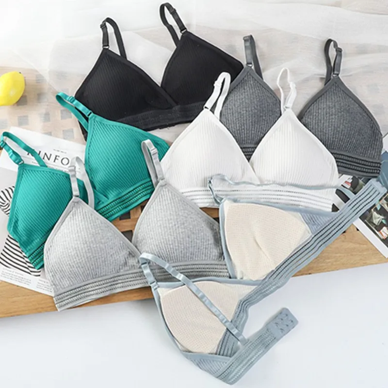 Women Yoga Sports Bras Triangle Cup Underwear Female Breathable Wrapped Tube Top Sexy Beauty Back Adjustable Sling Bra Vest