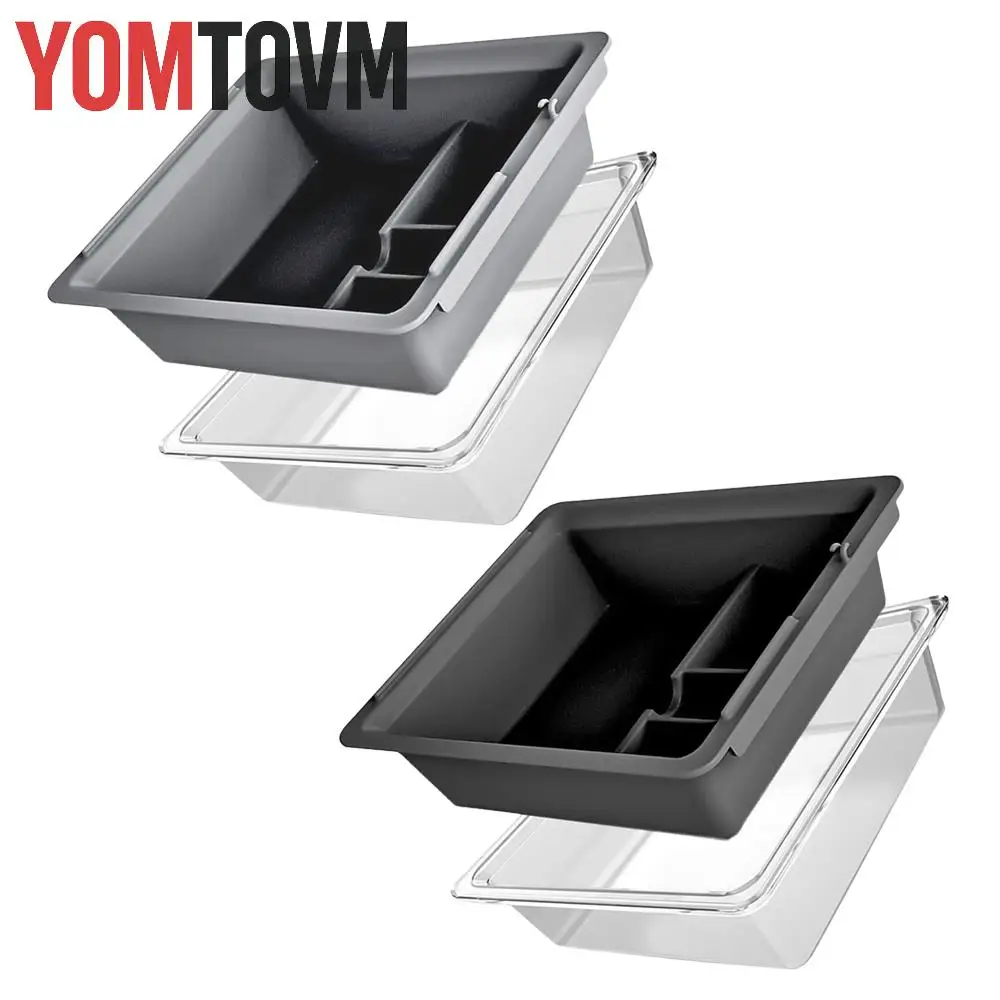 

2 pcs Car Center Console Hidden Trays For Tesla Model 3 Y 2021-2022 Armrest Organizer Tray Interior Accessories Organizer