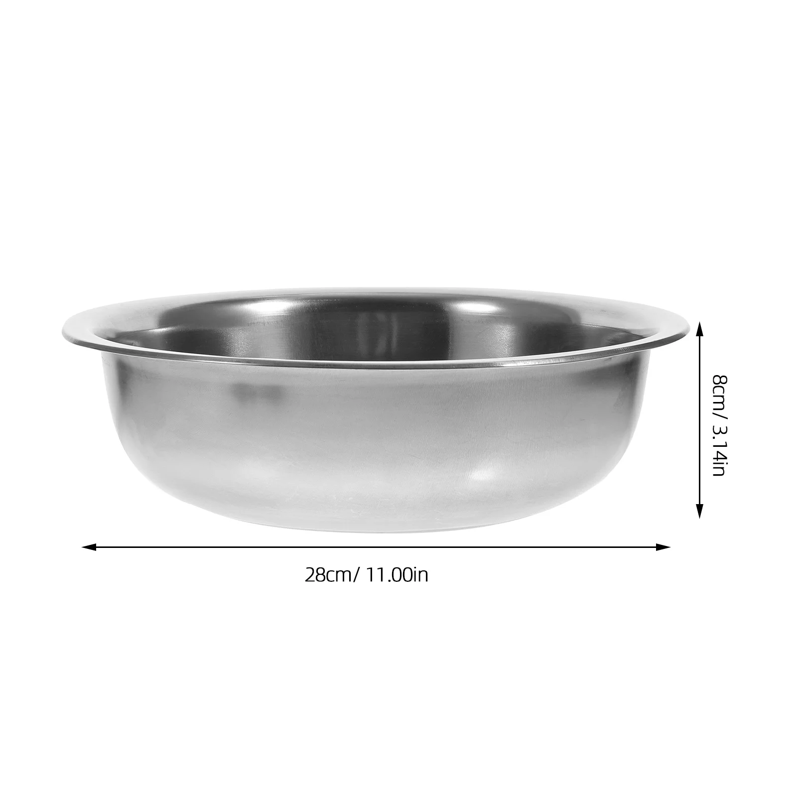 Metal Basin Bowl Food Bowl Large Mixing Plates Dough Making Basin Washing Basin Food Dinner Plates Food Storage Bowl Home