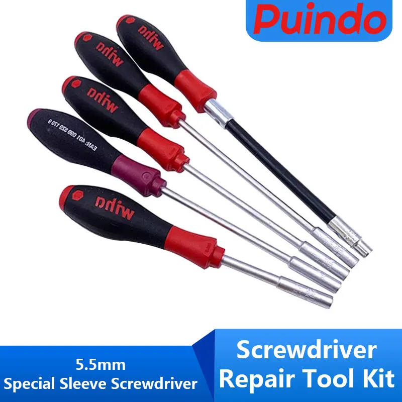 

Wiha 5.5mm Special Sleeve Screwdriver With Strong Magnetic Printer Copier Host Repair Screw Repair Tool Kit 341