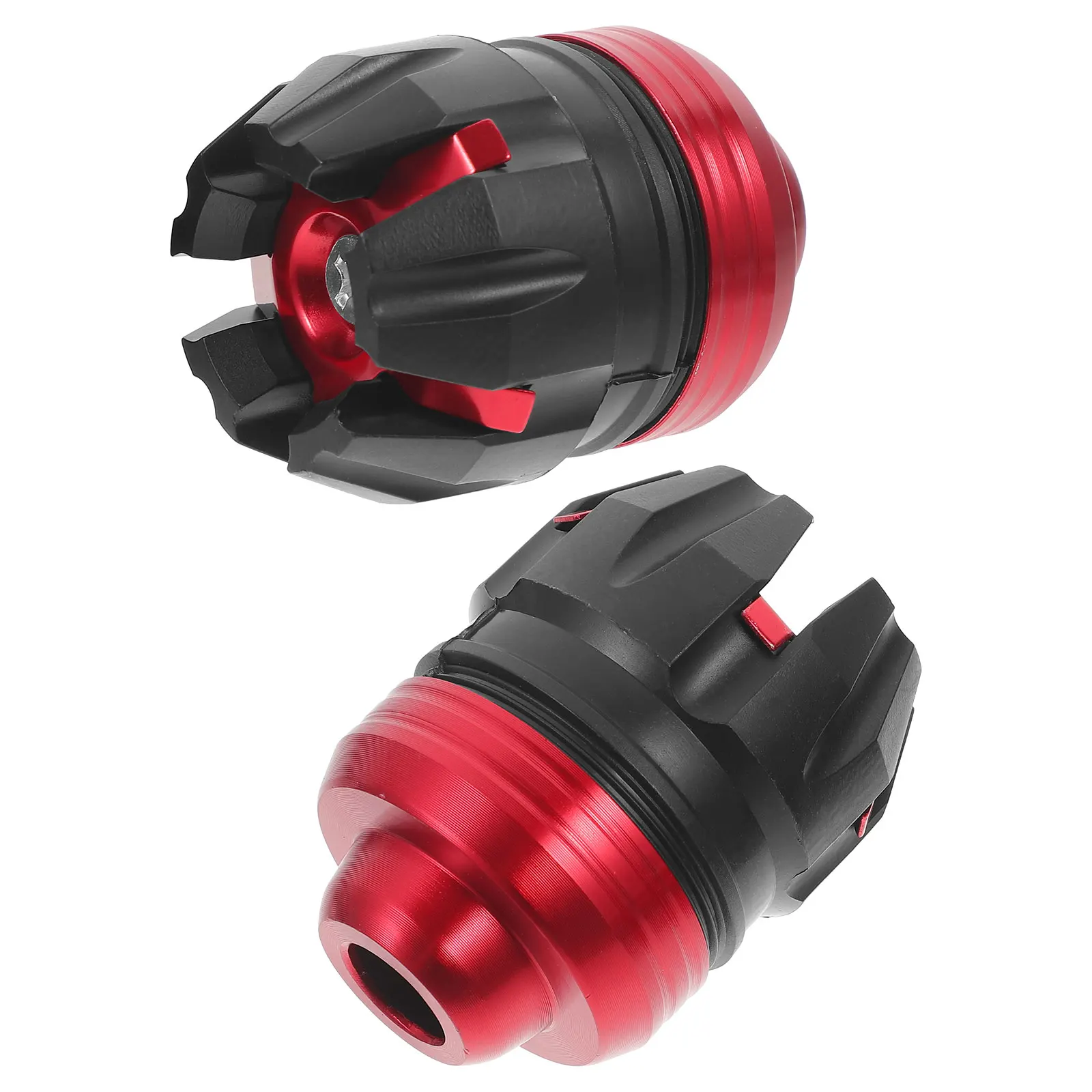 

2pcs Front Fork Frame Motorcycle Accessories Aluminum Alloy Crash Protectors Durable Wheel Protector Universal for Scooter
