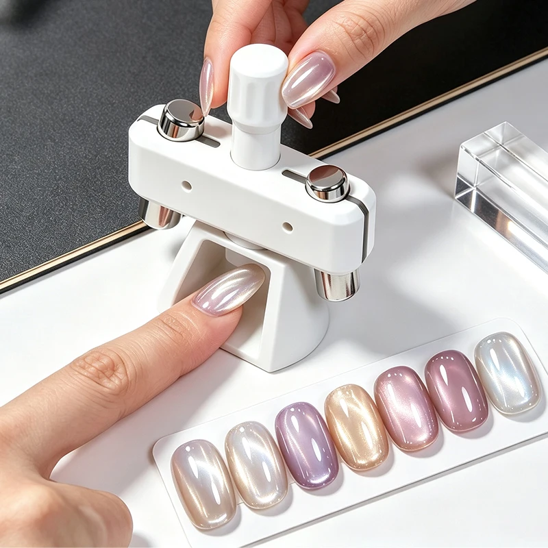 Powerful Automatic Cat‘s Eye Magnet Rotatable Whipping Top Design Wide Light Glass Bead Nail Art Magnetic for Gel Nail Polish