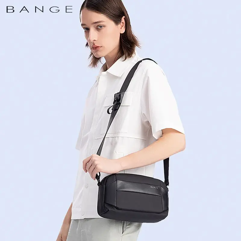 BANGE Men\'s Shoulder Bags Nylon Business Man Bags 8.6 Briefcase Oxford Crossbody Bags Small Waterproof Bag High Quality