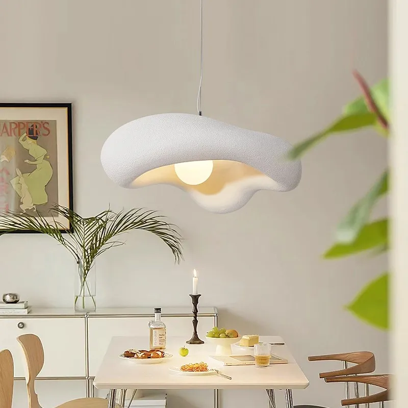 

Design Nordic Creative Ceiling Lights Decorative Dinning Lamp Shade Wabi Sabi Pendant Light for Bar Restaurant