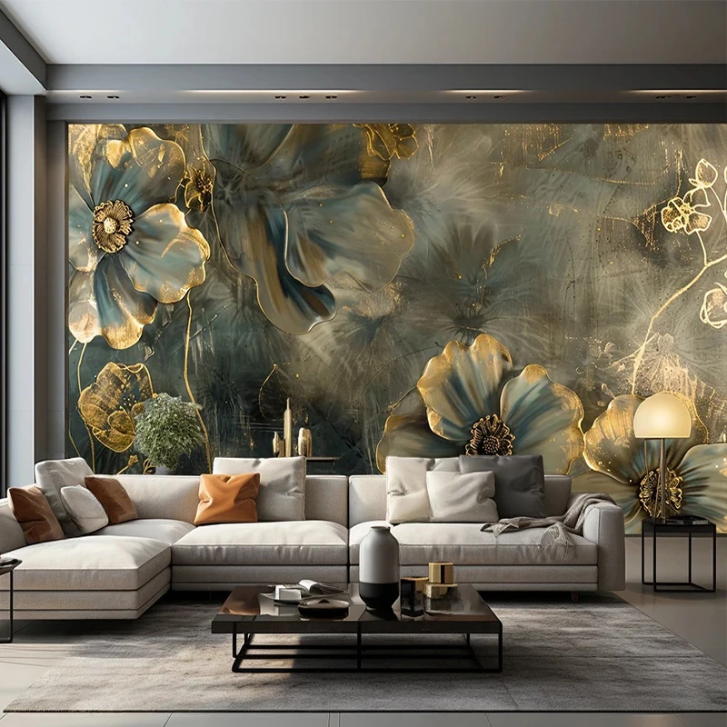 Custom 3D Photo Wallpaper Creative Luxury Chinese Flowers And Birds Wall Painting Art For Living Room Sofa Backdrop Home Decor