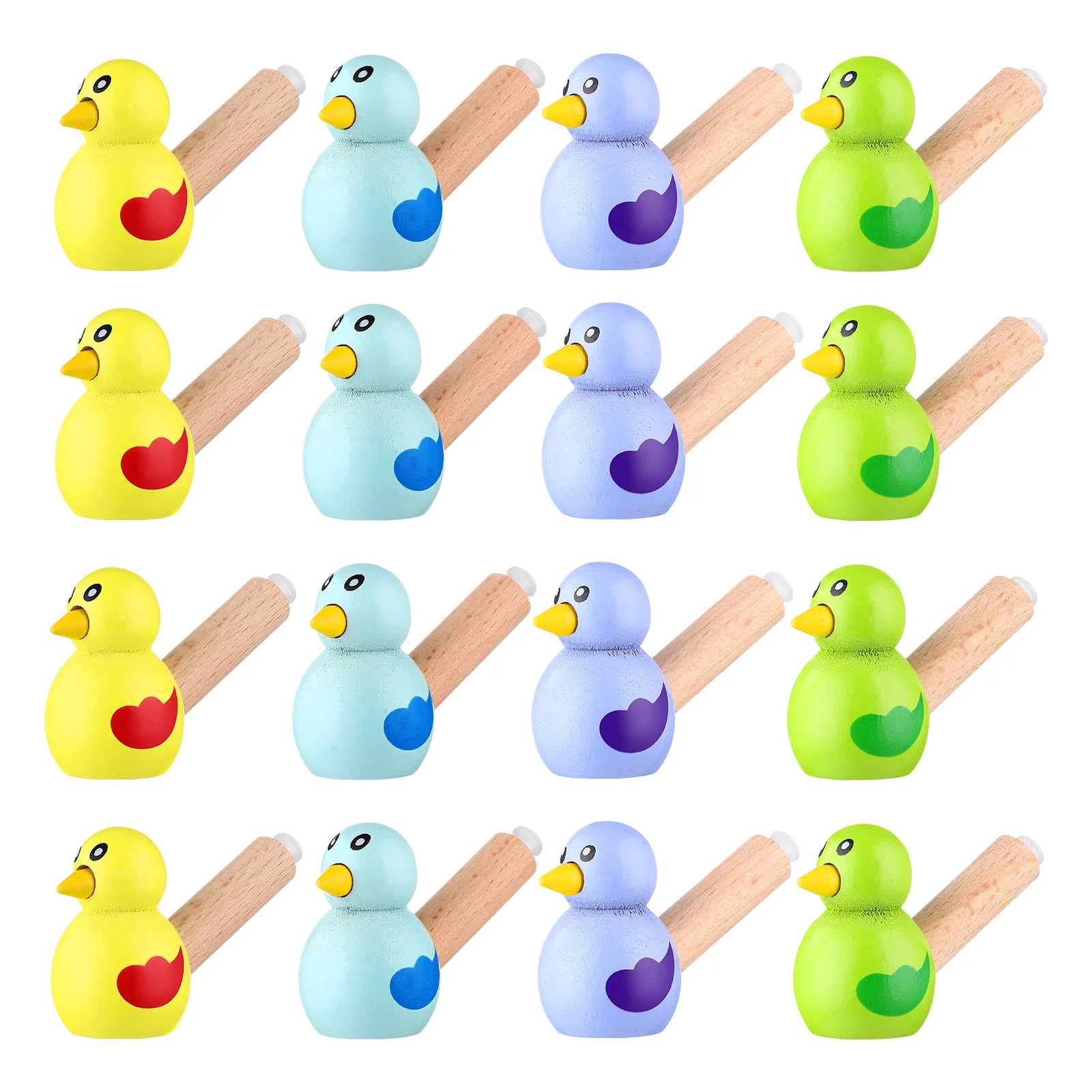 15 Pcs Bird Whistle Train for Kids Wooden Whistles with Design Educational Toys Child