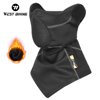 WEST BIKING Winter Sport Face Cover Warm Fleece Cycling Mask Bike Neck Warmer Men Women Running Scarf Ski Motorcycle Balaclava