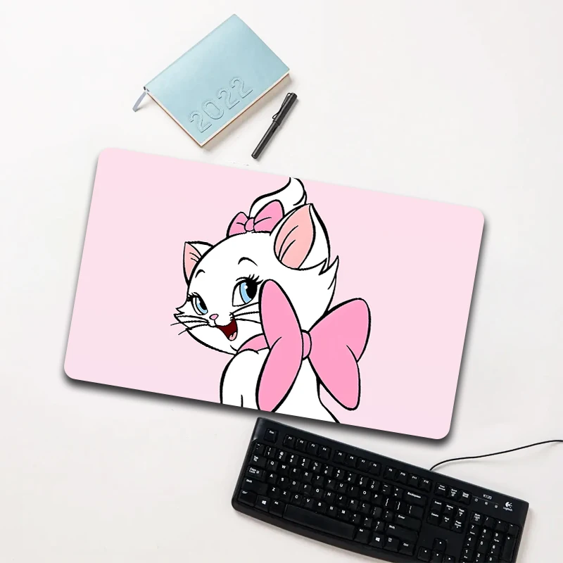 

Disney Marie Cat Pink Shy Mouse Pad Large Non-slip Waterproof Desk Mat for Computer Laptop