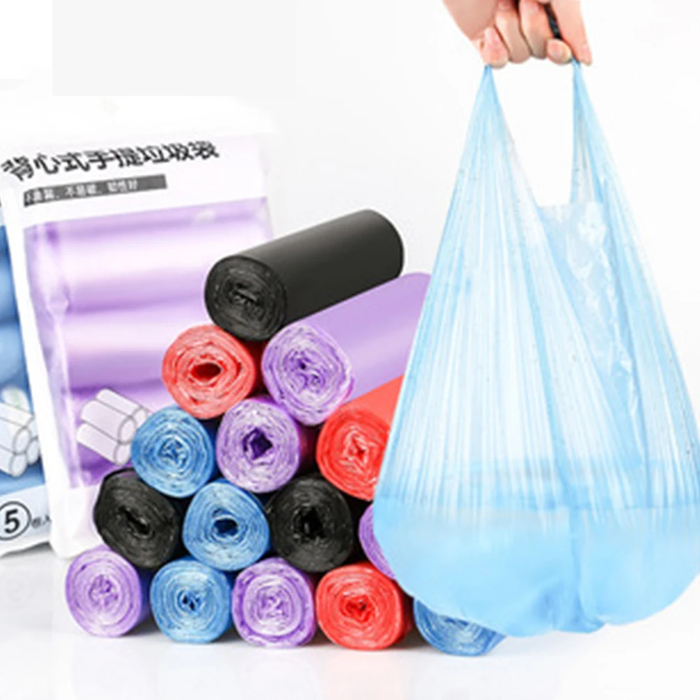 

1Roll 45x45cm Disposable Plastic Small Garbage Bag Kitchen Living Room Storage Trash Household Cleaning Storage Plastic Bag Tool