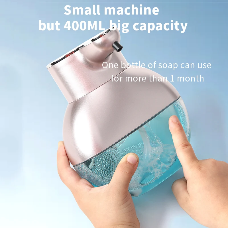 Automatische Sensing Zeepdispenser Smart Gel Schuim 400Ml Hand Wasmachine Muur Gemonteerde Infrarood Sensor Foam Keuken Machine