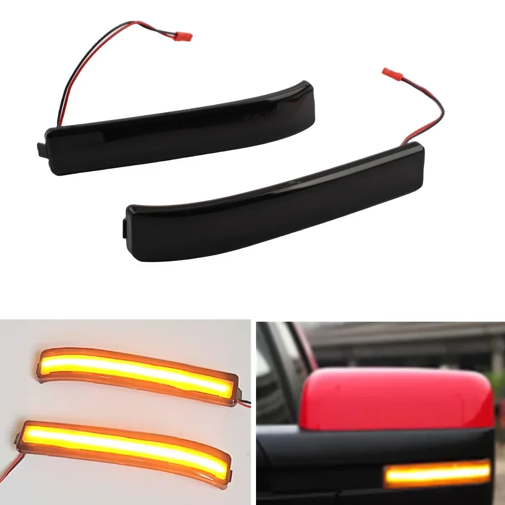 

2 шт. светодиодный боковой сигнал поворота, динамический габаритный фонарь для Ford F-150 2009-2014 для Ford Raptor 2010-2014