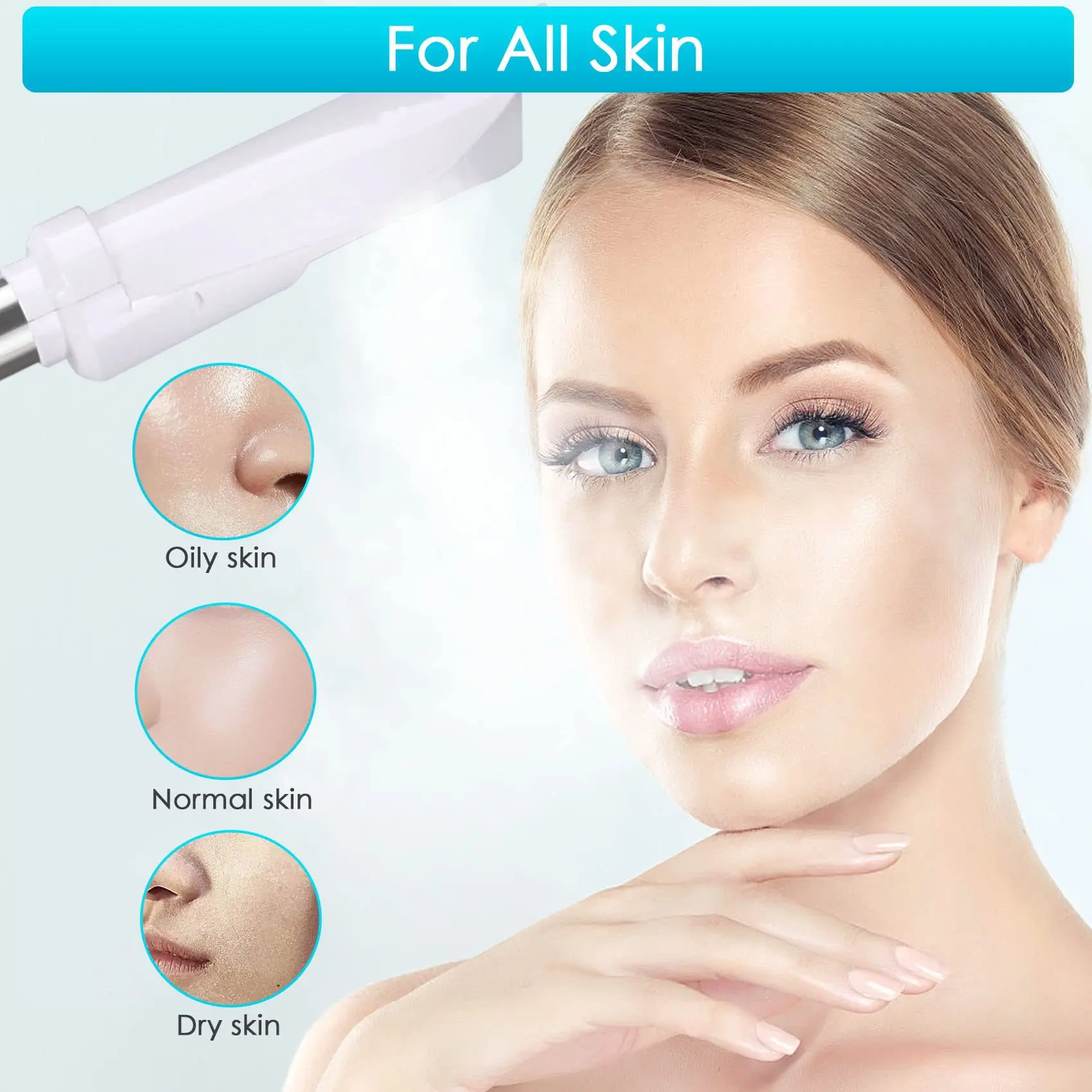 STLFMultifunctioneel gezichtsstoomapparaat 3-in-1 nano-ionische dubbele buis Hot Professional Spa Ozon Beauty Machine gezichtsstoomboot