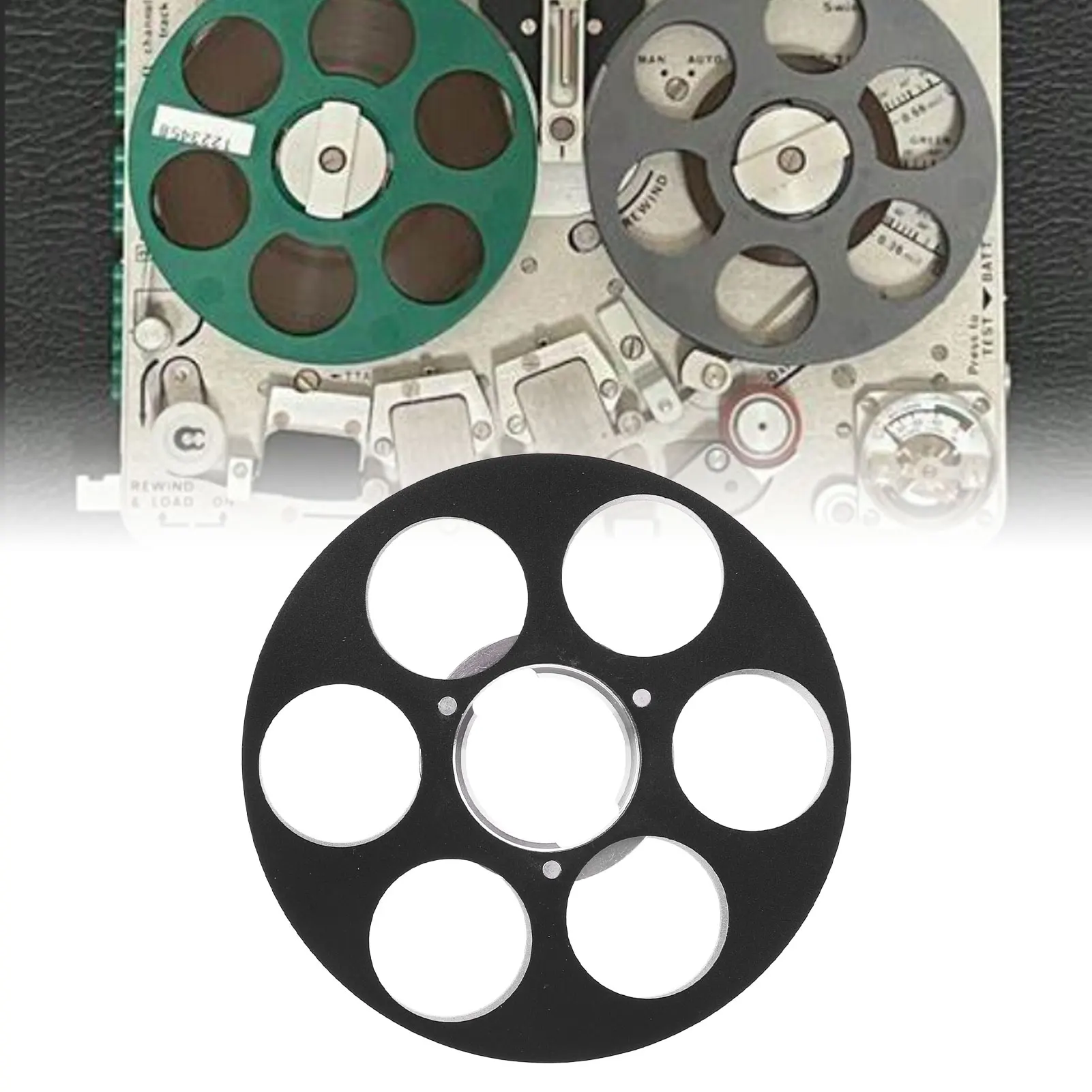 空のテープリール-音声録音-6穴-アルミニウム合金-nagra-ミニチュアテープレコーダー用-アルミニウム空のテープリール