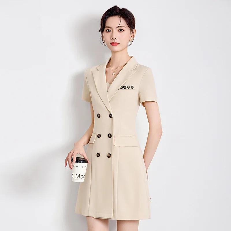 NAVIU Women Evening Suit Dress Summer Prom Trend Casual Korean Party Fashion Slim Formal Work Dresses For Ladies Office