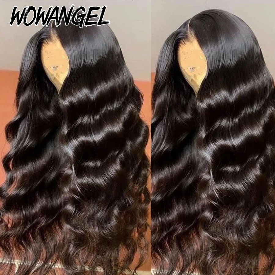 Wow Angel Body Wave 2x6 HDปิดลูกไม้วิกผมผมมนุษย์Kim K 6 นิ้วส่วนลึกPre-Plucked Undetectable HDวิกผมลูกไม้Glueless